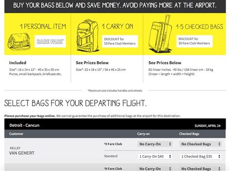 how much are checked bags on spirit